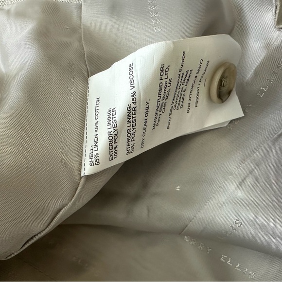 Perry Ellis Mens Vest Large Linen Blend Natural Linen Core NWT - Picture 10 of 14